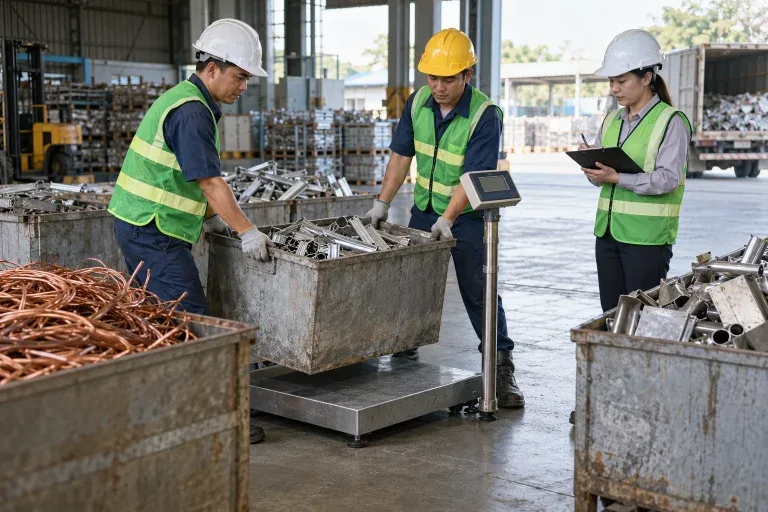 Cân đo phế liệu minh bạch tại hiện trường