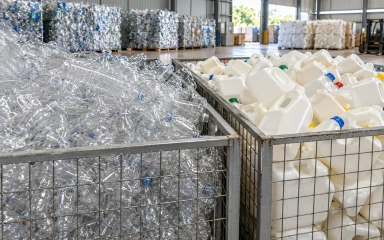 Chai PET, phôi PET và can HDPE được phân loại sạch