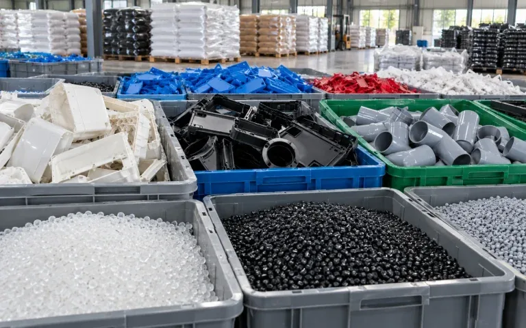 Nhựa PP, ABS, PVC và bavia sản xuất được phân loại